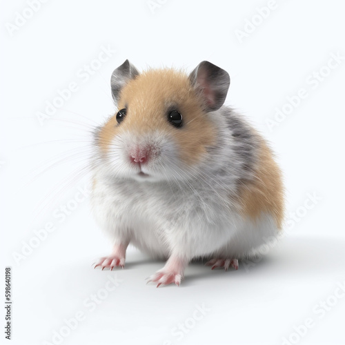 Hamster isolated on white background