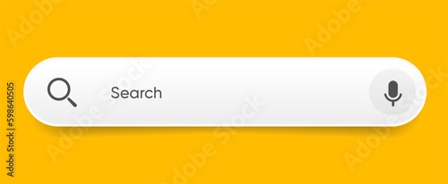 Search Bar with suggestions for UI UX design and web site. Search Address and navigation bar icon. Collection of search form templates for websites. Search engine web browser window template.