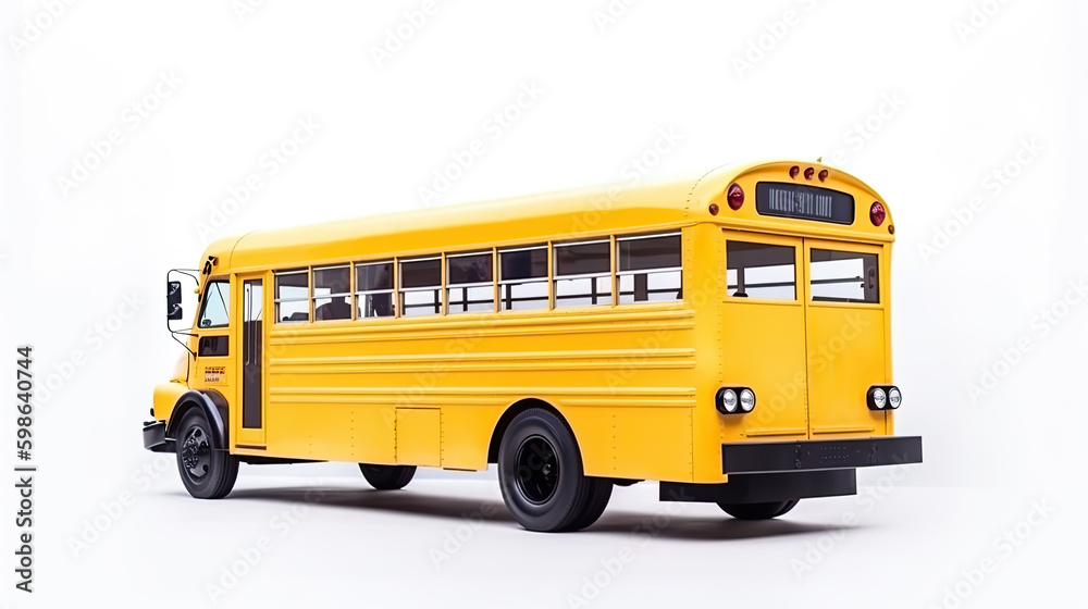 School bus isolated on white background School bus isolated on white background