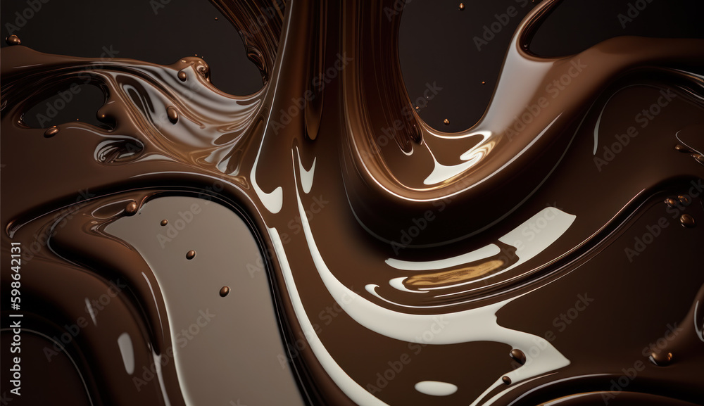 Liquid dark chocolate Liquid dark chocolate