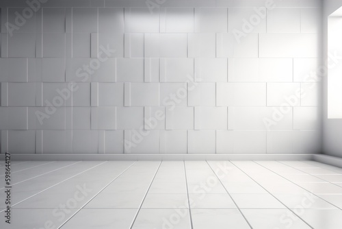 mockup modern gray interior wall light floor room minimal background architecture indoor. Generative AI. Generative AI © SHOTPRIME STUDIO