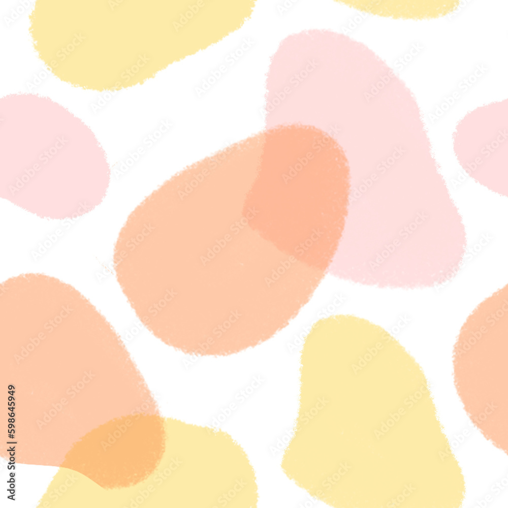 seamless pattern with shapes, pastel colors 