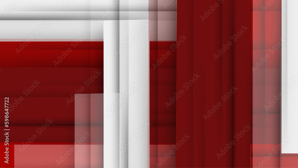 Red and white geometry design background Red and white geometry design background