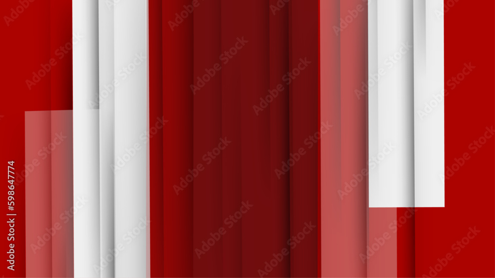 Red and white geometry design background Red and white geometry design background