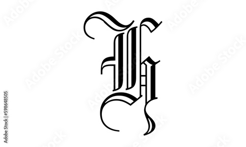 Abstract letter H logo vector design