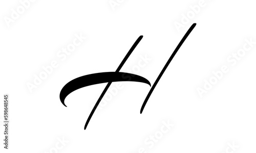 Abstract letter H logo vector design