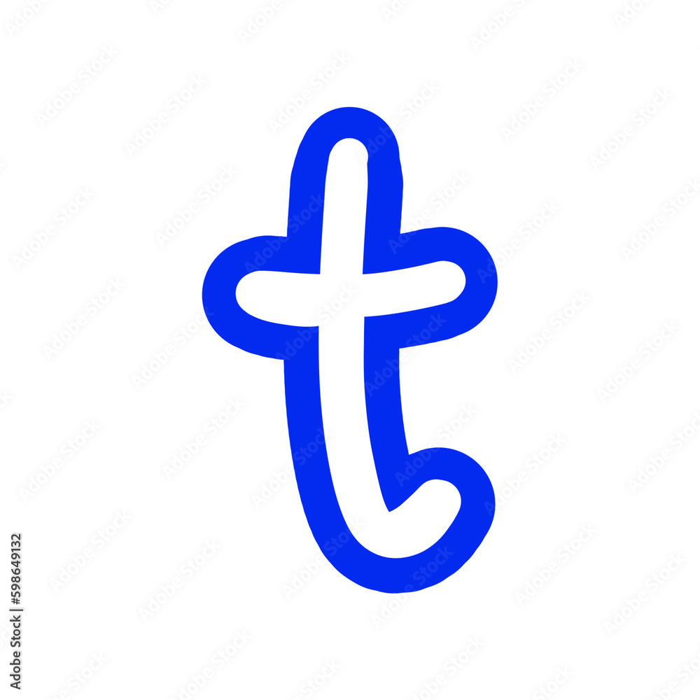 Obraz premium (lowercase) t