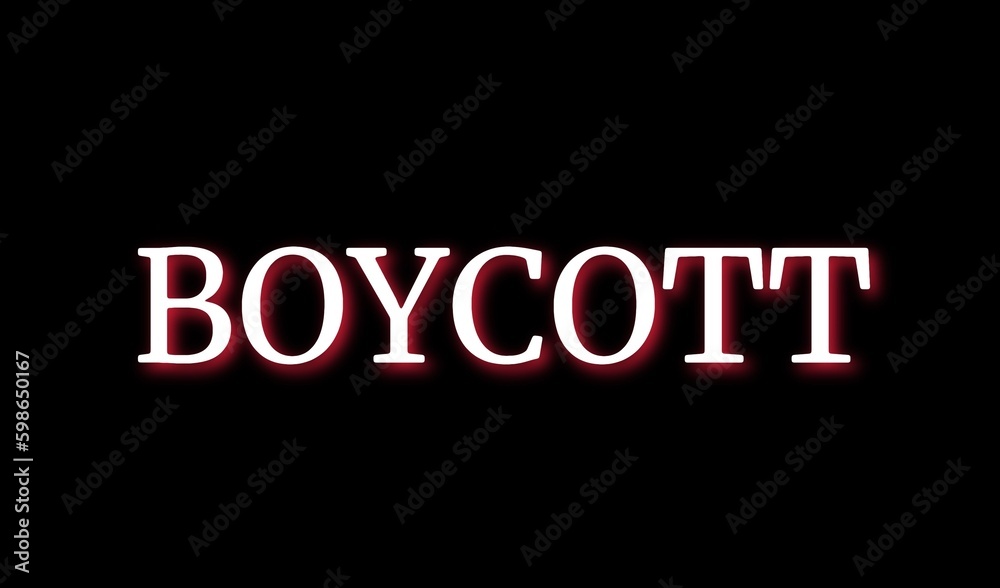 Fototapeta premium Boycott