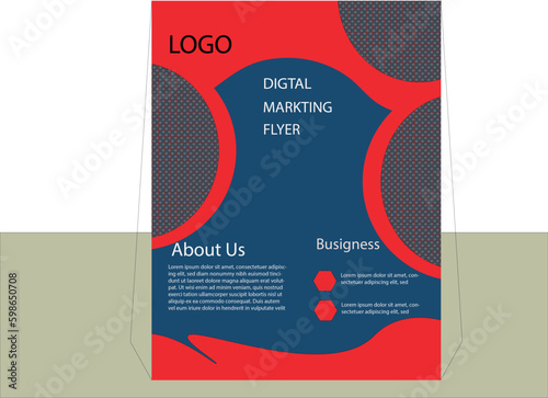 business flyer  design bundle of templates of a4 modem blue and red color perfect modem corporate business flyer design sat .