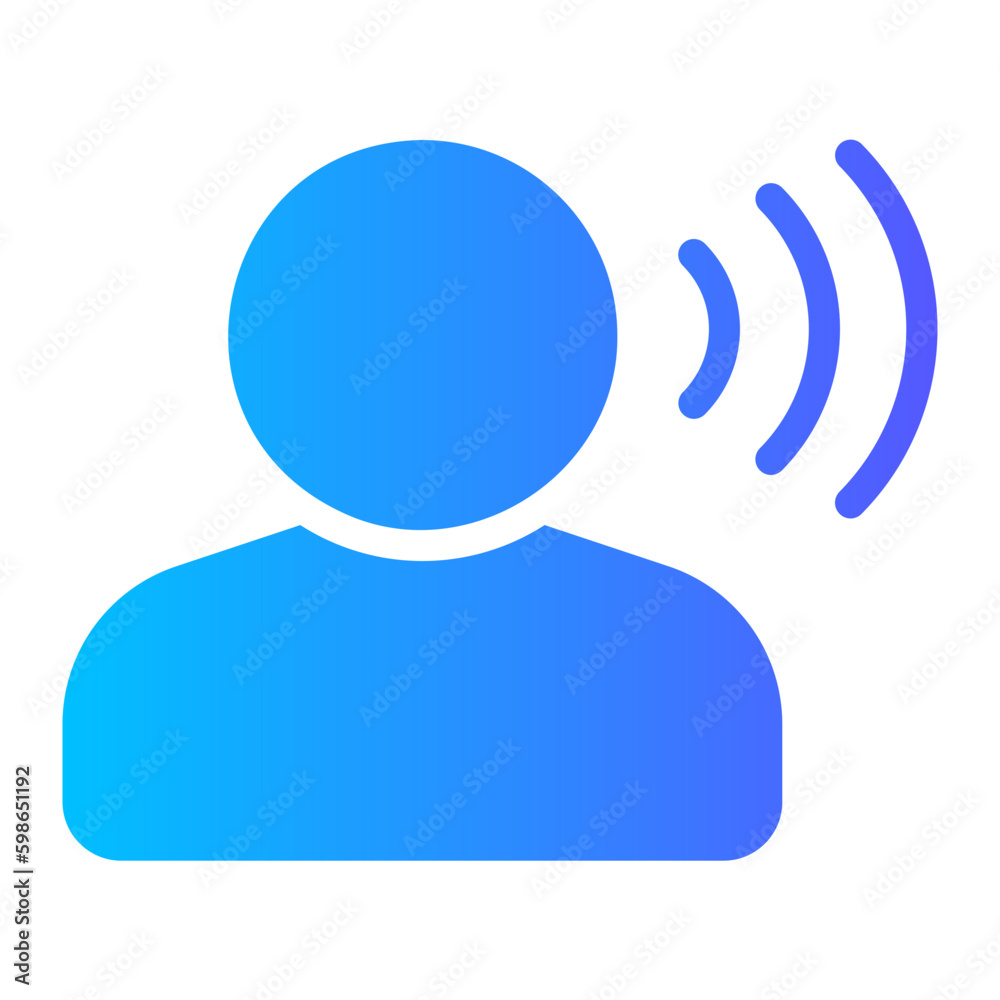 voice gradient icon voice gradient icon