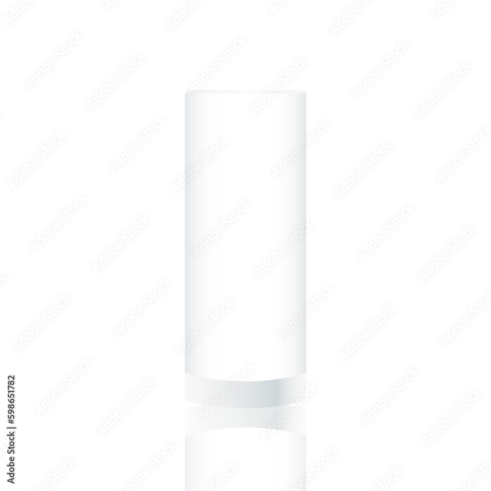 Empty Realistic Drinking Glass Transparent. Vector Illustration Isolated on White Background. Empty Realistic Drinking Glass Transparent. Vector Illustration Isolated on White Background.
