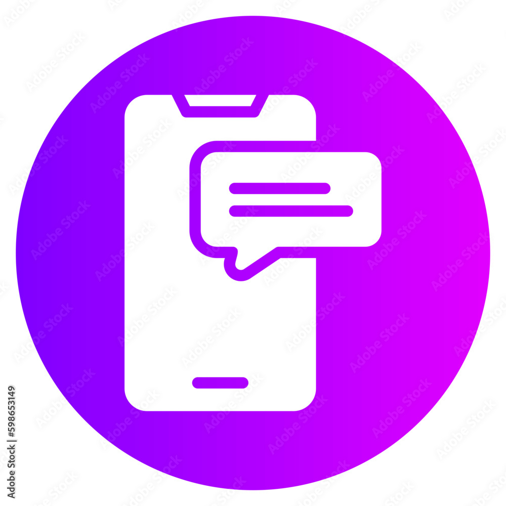 instant message gradient icon instant message gradient icon