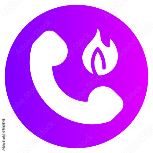 hotline gradient icon