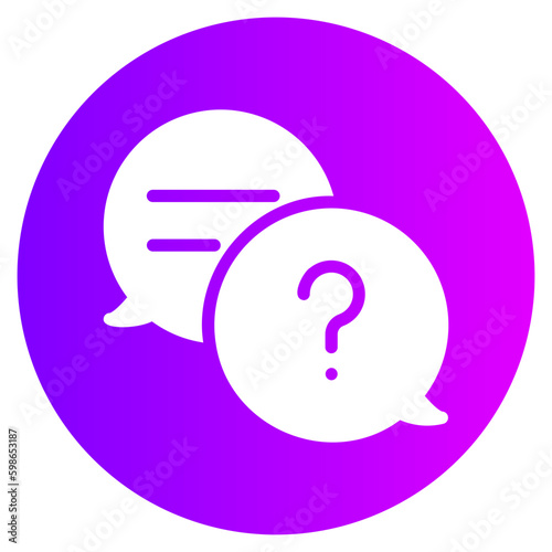 question mark gradient icon