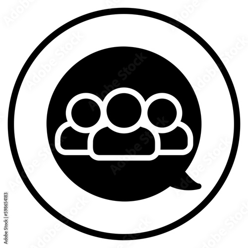 chat glyph icon