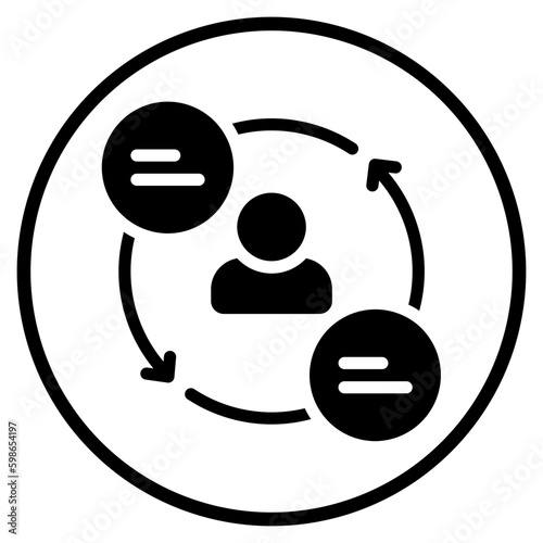 communications glyph icon
