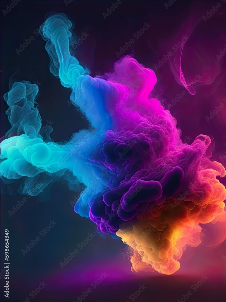 Obraz premium Colorful smokey graphical Content | Graphical Resources | Generated by AI Generative