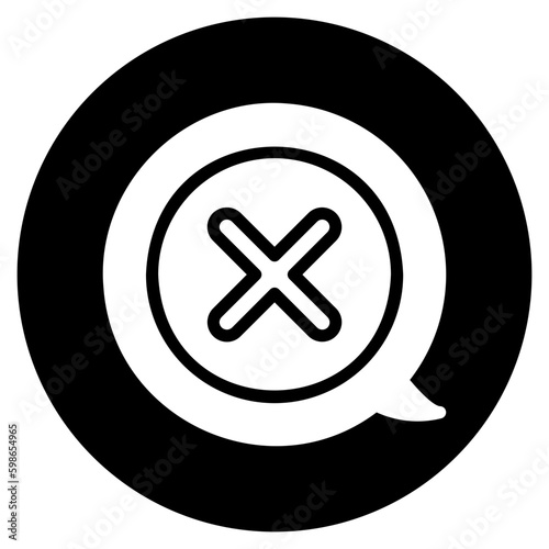 cancel glyph icon