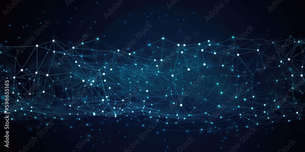 Obraz premium Big Data concept Blockchain Abstract technological