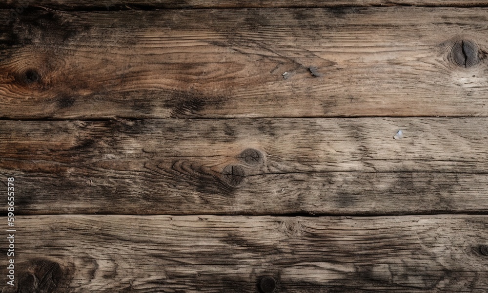Fototapeta premium Dark wooden wood background, generative ai