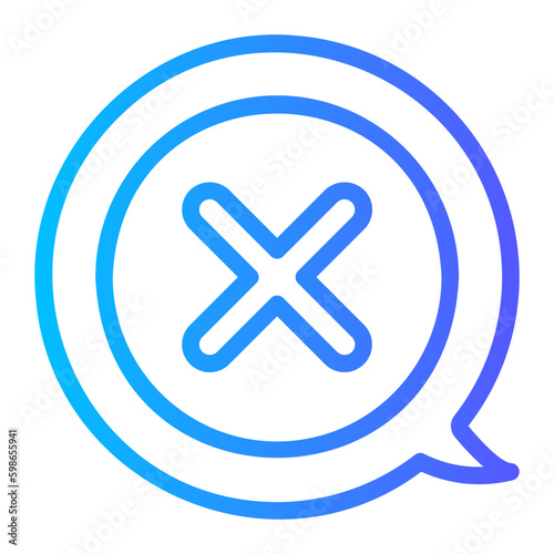 cancel gradient icon