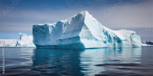 View of iceberg with beautiful transparent sea © 3DLeonardo