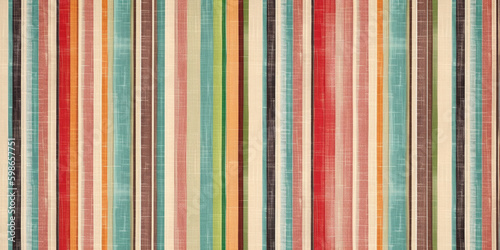 Vintage stripe pattern linen fabric texture
