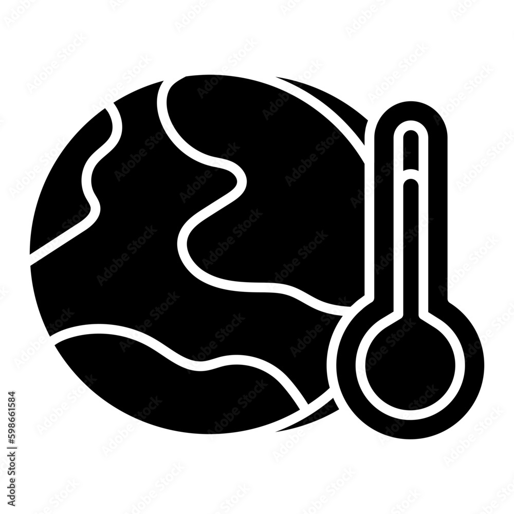 Thermometer with globe symbolizing concept of global warming Thermometer with globe symbolizing concept of global warming