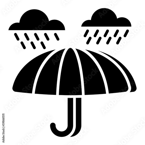 Rainfall icon in perfect design