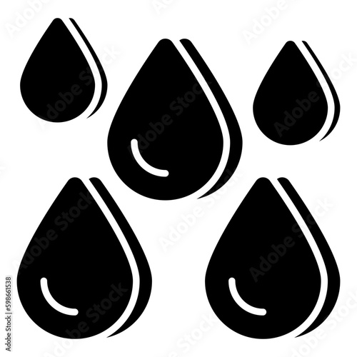 Rainfall icon in perfect design