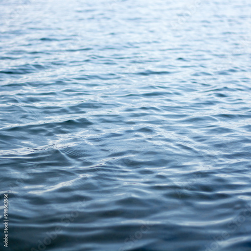 sea water surface at close up. selected focus and blur background.