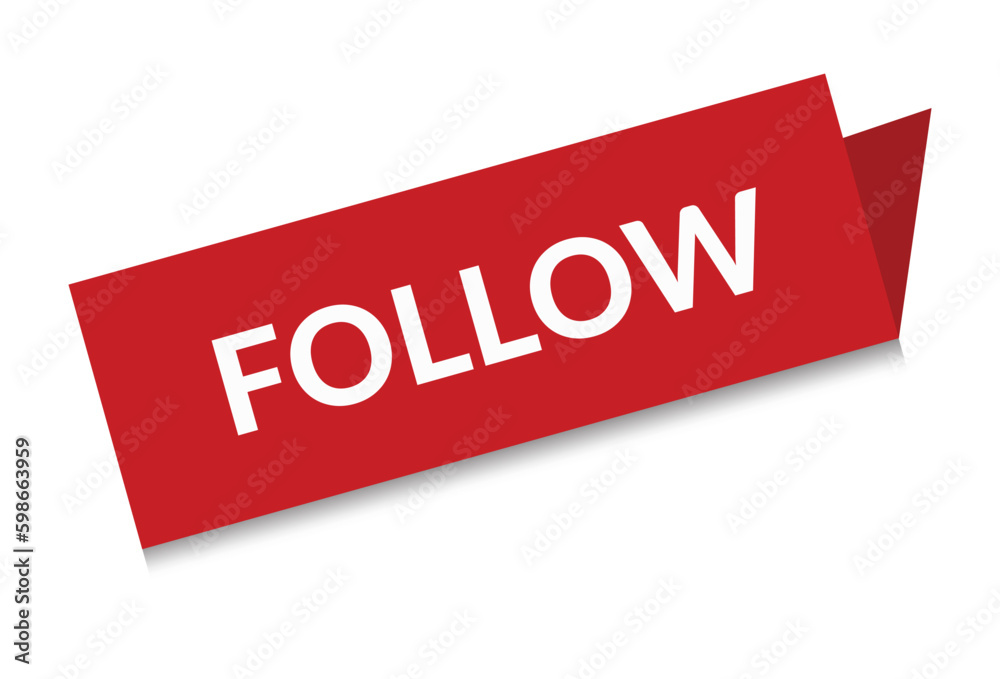 Follow white background.The concept of the social network.Vector illustration Follow white background.The concept of the social network.Vector illustration