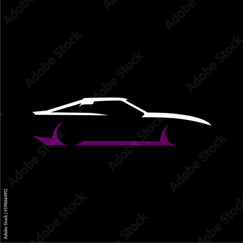 car logo vector art suggestion on black background