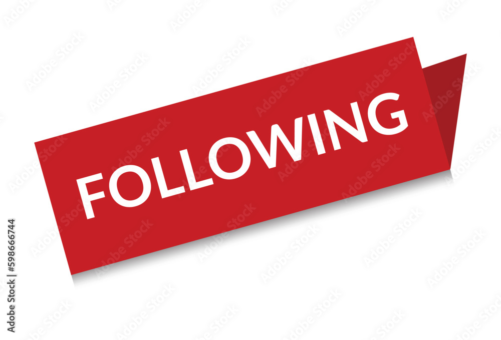 Following white background.The concept of the social network.Vector illustration Following white background.The concept of the social network.Vector illustration
