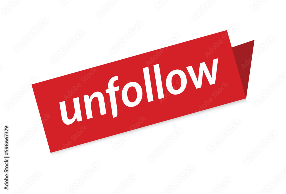 Follow to unfollow concept.Vector illustration. Follow to unfollow concept.Vector illustration.