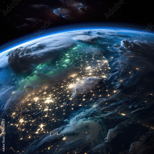 earth in space
