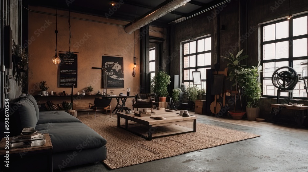 Crossfit interior livingroom maximalism 1. Generative AI