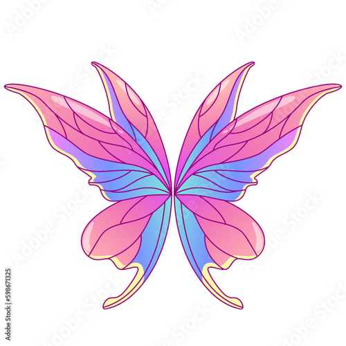 cute colorful isolated butterfly wings