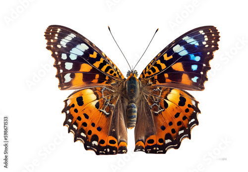 butterfly on a transparent background (png). generative AI