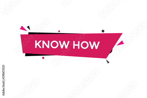 know how vectors.sign label bubble speech know how
