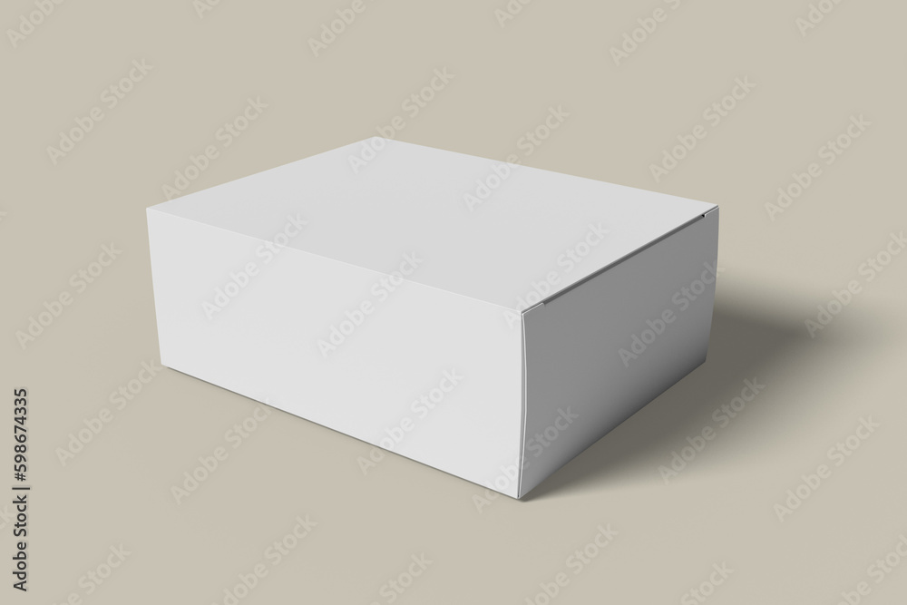 Rectangular Packaging Box Blank Mockup Rectangular Packaging Box Blank Mockup