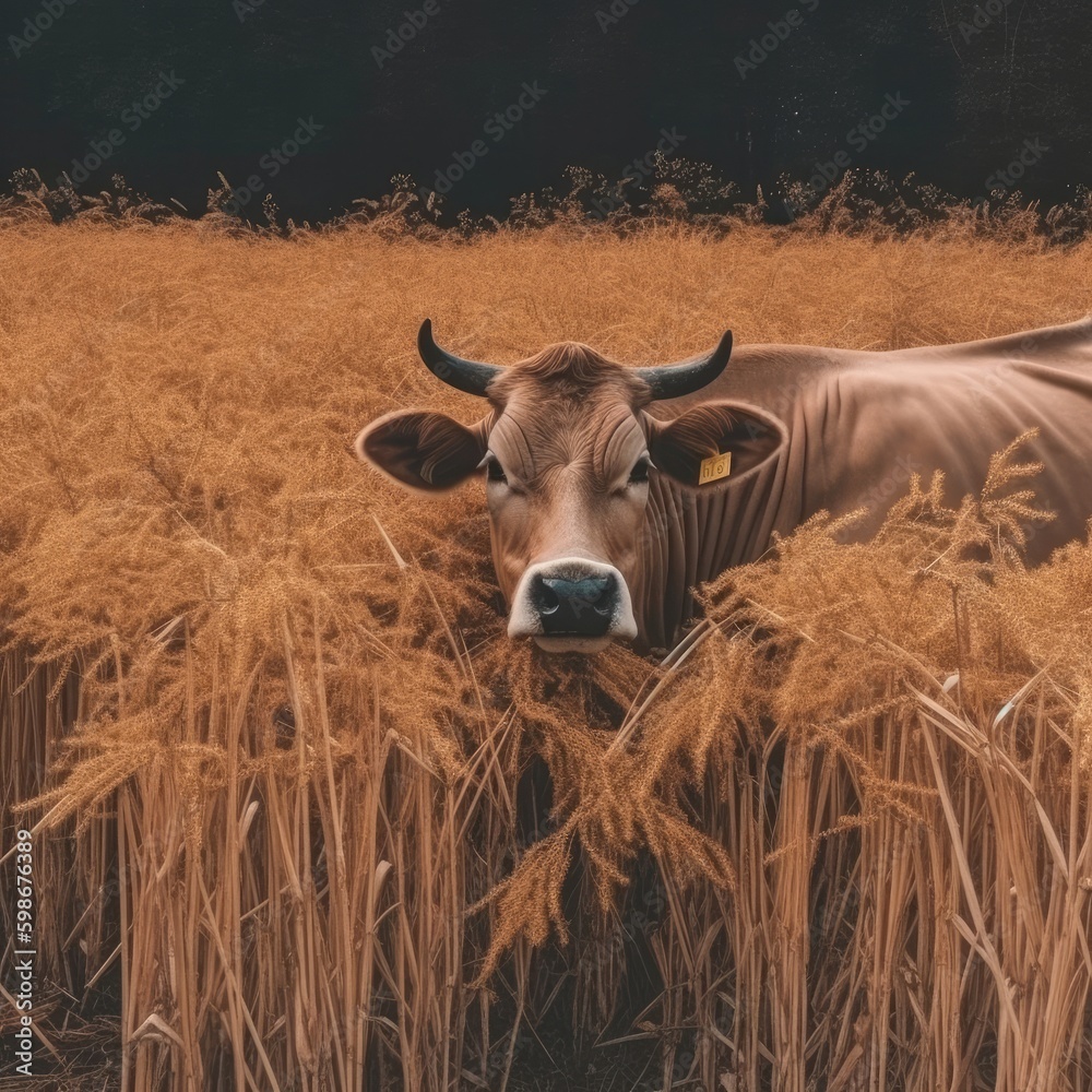 cow in the field