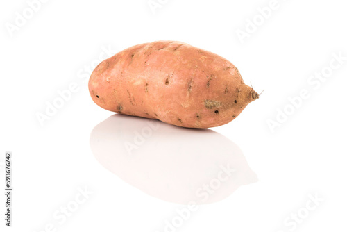 Sweet potato on the white background