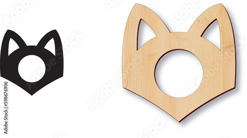 Book holder. Laser cut file. Cat