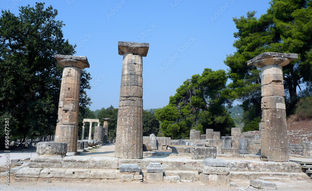 Temple of Hera, Olympia Archaeological Site, Greece