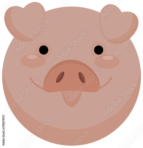 fanny pink pig sticker