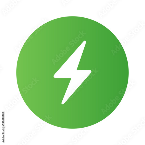 green device charging icon vector design