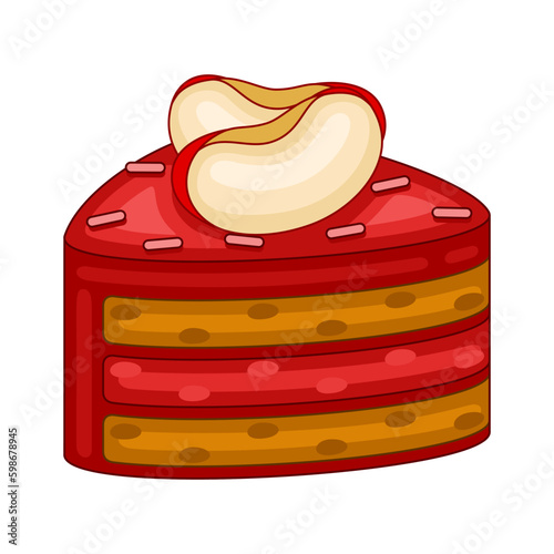 Apple cakes in vector illustration