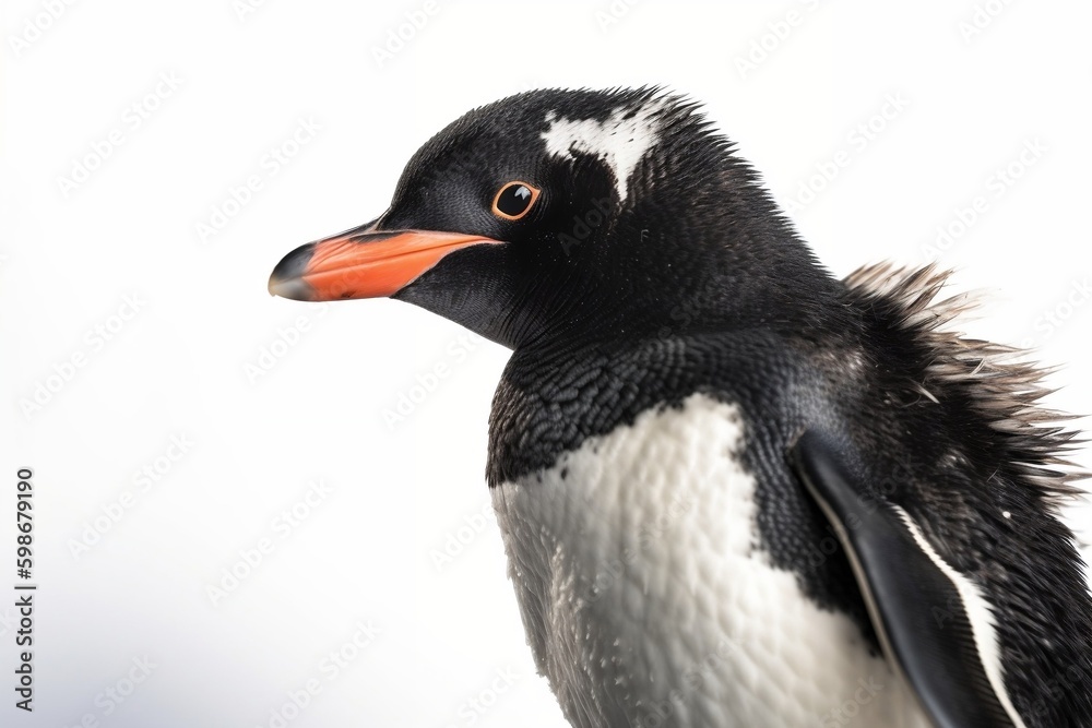 Naklejka premium penguin isolated on white background