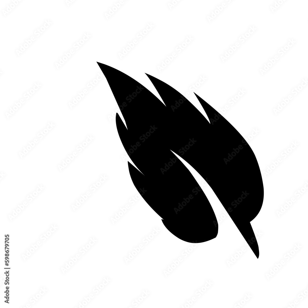 Flat Leaf Silhouette Flat Leaf Silhouette